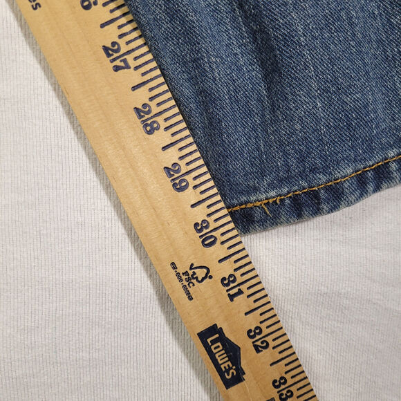 Levis 505 Mens Size 36 x 30 Denim Blue Jeans Regular Fit Oct 2015 100% Cotton - Picture 9 of 9